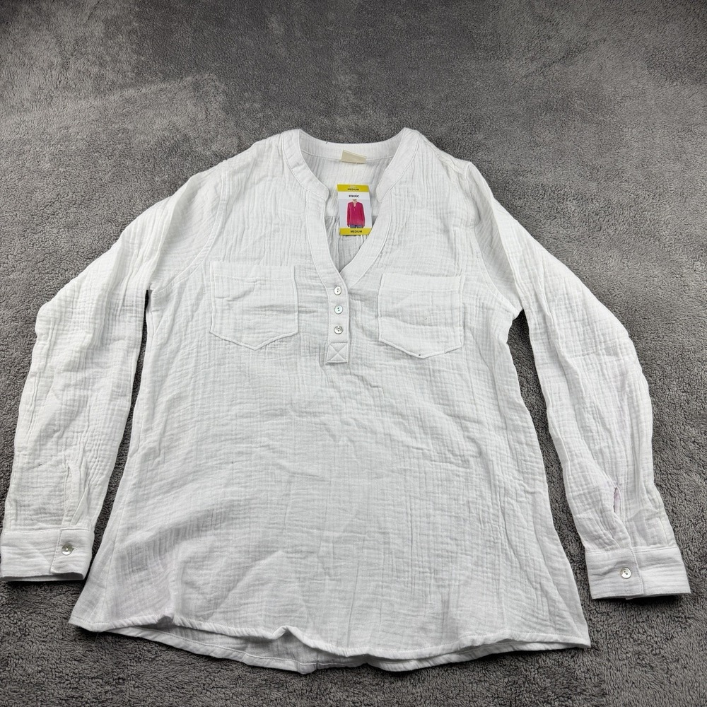 Mote Shirt‎ Womens Medium White Long Sleeve